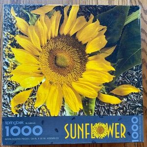 Springbok Sunflower 1000 Piece Interlocking Puzzle ~ 24" X 30" ~ Assembled Once